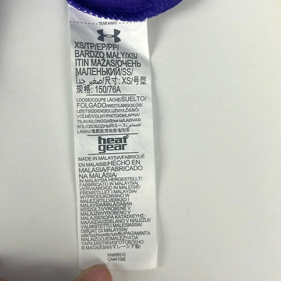 Under armour lot bundle purple yellow short sleeve athletic  sporty tshirt sz XS - Picture 5 of 14